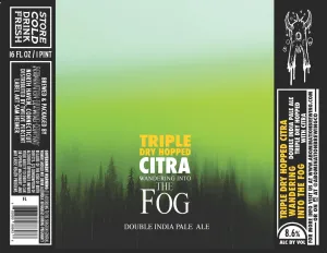 Beer Abomination Brewing 4pk Wandering into the Fog Triple IPA Citra Point Wine Spirits