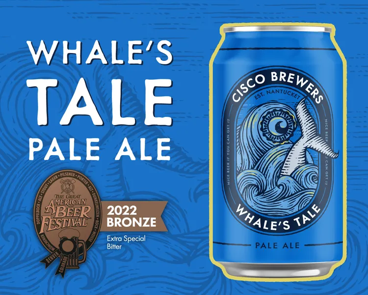 Beer Cisco Brewers 4pk 16oz Cans Whale's Tale Pale Ale 04954 Point Wine Spirits