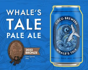 Beer Cisco Brewers 4pk 16oz Cans Whale's Tale Pale Ale 04954 Point Wine Spirits