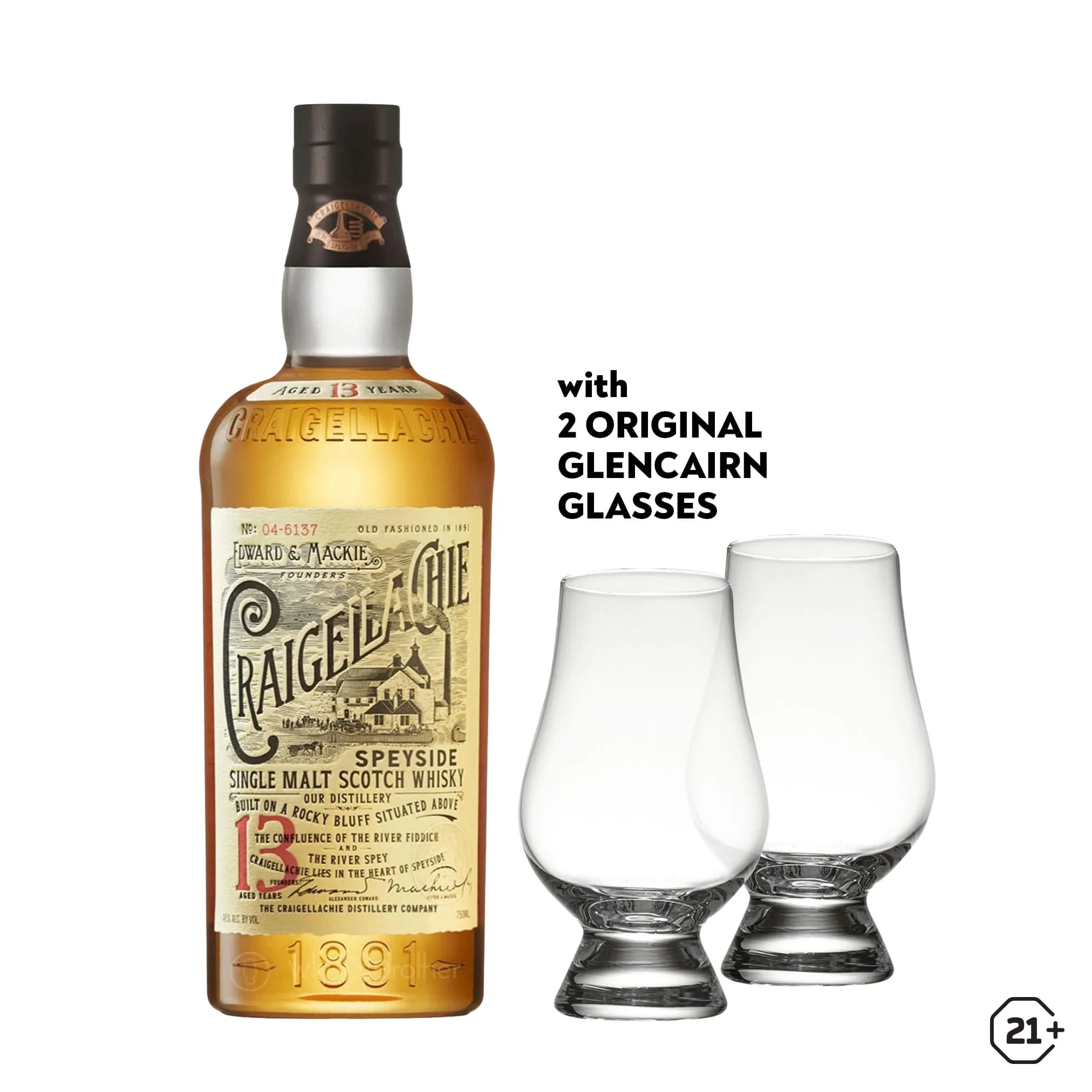 Craigellachie 13yrs 700ml   Glencairn Glass 2pcs