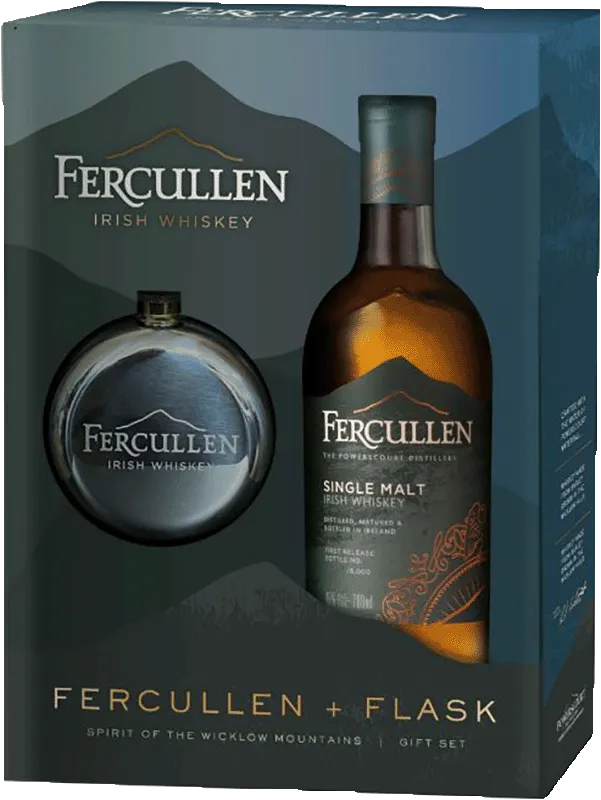 Fercullen Single Malt 70cl and Hip Flask Gift Pack