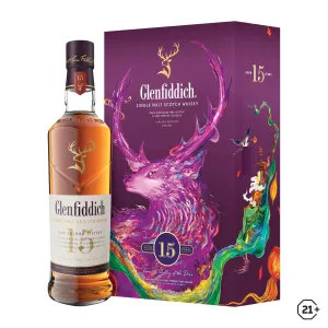 Glenfiddich 15yrs - Single Malt Whisky - CNY Gift Box - 700ml