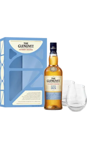 Glenlivet Founders Reserve 700ml with 2 Glasses