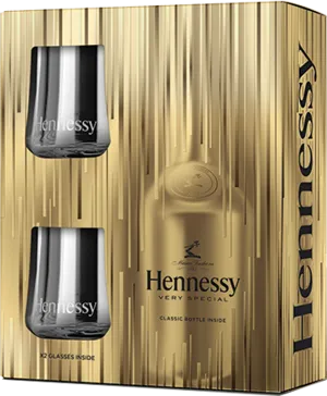 Hennessy VS Gift Box with Glasses 70cl