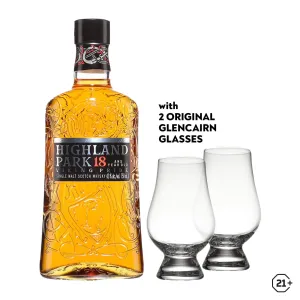 Highland Park 18 yrs 700ml   Glencairn Glass 2pcs