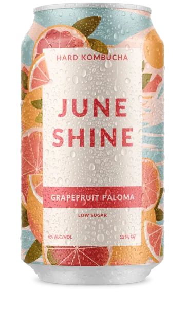 Kombucha June Shine 6pk Grapefruit Paloma 01873 Point Wine Spirits