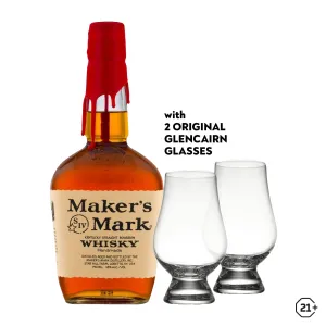 Makers Mark 750ml   Glencairn Glass 2pcs