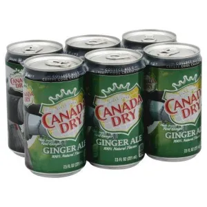 NA Canada Dry 6pk  7.5oz Ginger Ale Can 152344 Point Wine Spirits