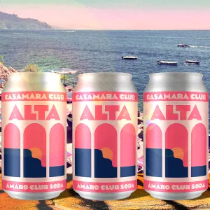 NA Cocktail Casamara Club 4pk Alta Amaro Club Soda Point Wine Spirits