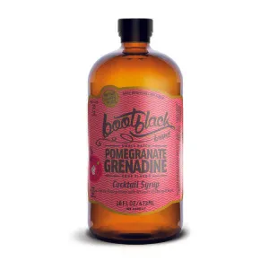 N/A RI Cocktail Syrup BootBlack Brand 16oz Pomegranate Grenadine Point Wine Spirits