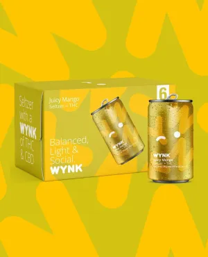 NA THC Cocktail Wynk 6pk Juicy Mango Point Wine Spirits