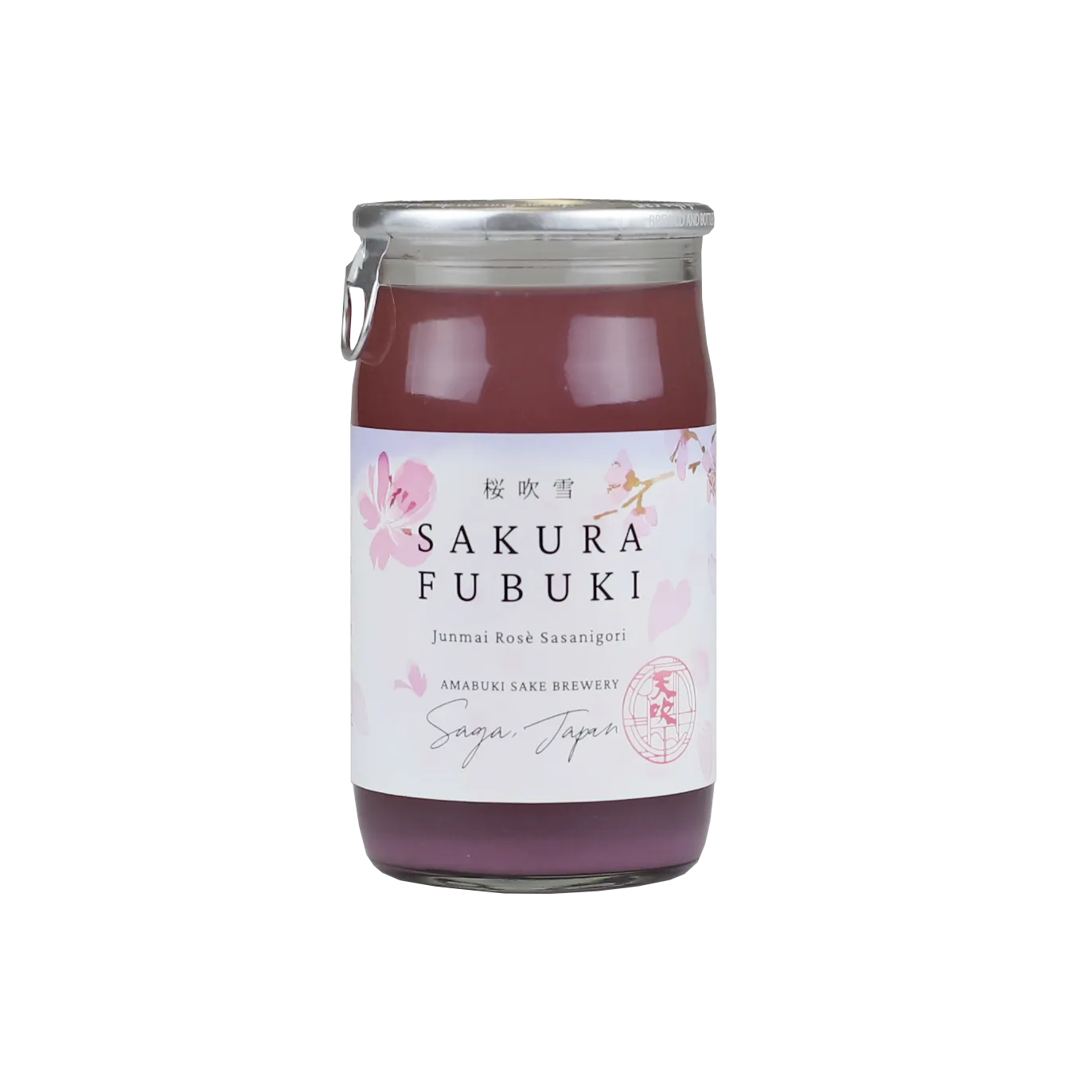Sake Amabuki Junmai Rose Nigori Sakura Fubuki "Sakura in the Snow " Point Wine Spirits