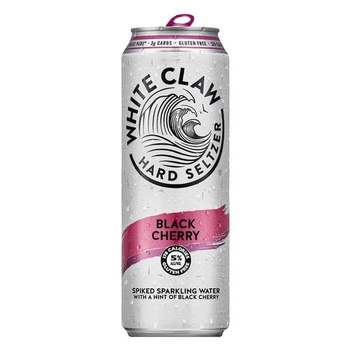 Seltzer 19.2oz White Claw Black Cherry Point Wine Spirits