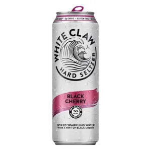 Seltzer 19.2oz White Claw Black Cherry Point Wine Spirits