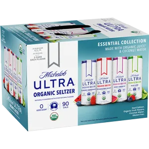 Seltzer Michelob Ultra 12pk Essential w/Coconut Water Organic Point Wine Spirits