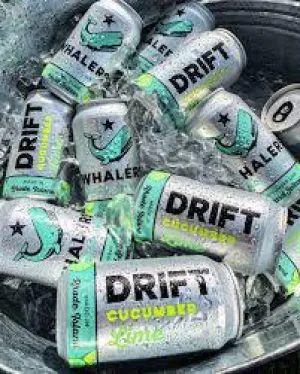 Seltzer RI Whalers 6pk Drift Cucumber Lime Point Wine Spirits