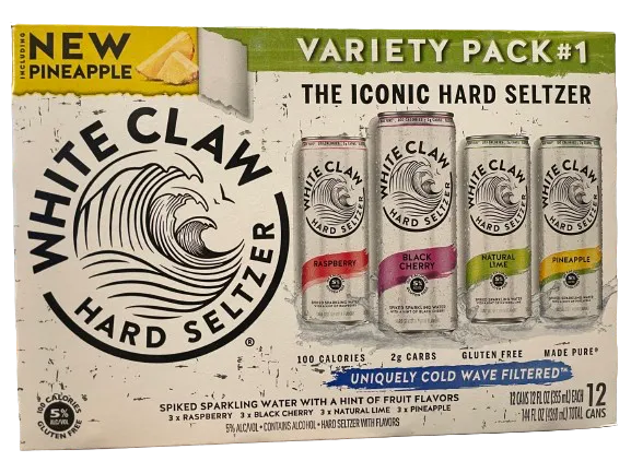 Seltzer White Claw 12pk Variety #1 Point Wine Spirits