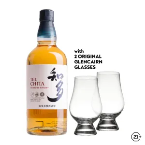The Chita Single Grain Whisky 700ml   Glencairn Glass 2pcs