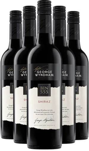 Wyndham Estate Bin 555 Shiraz SIX PACK 2022 750ml